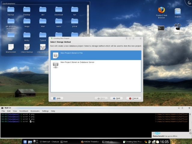 図2　KDE4 on FreeBSD動作画面 - Martin Wilke氏ブログより抜粋