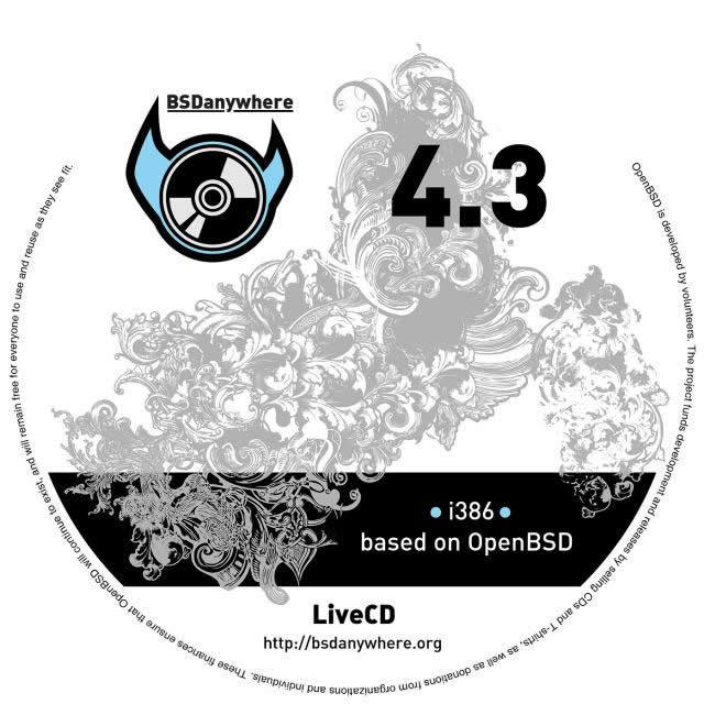図2　BSDanywhere 4.4 CDラベル - BSDanywhereサイトより抜粋