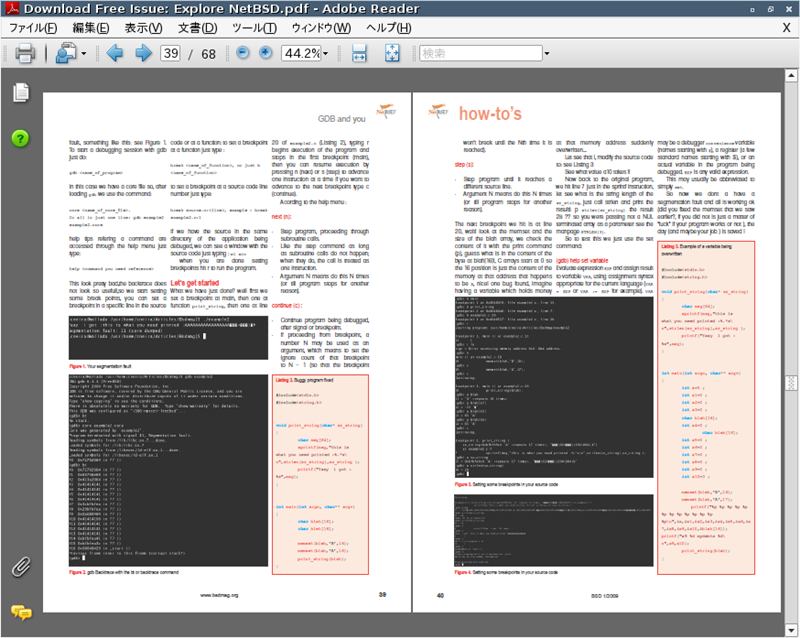 図3　BSD Magazine閲覧例