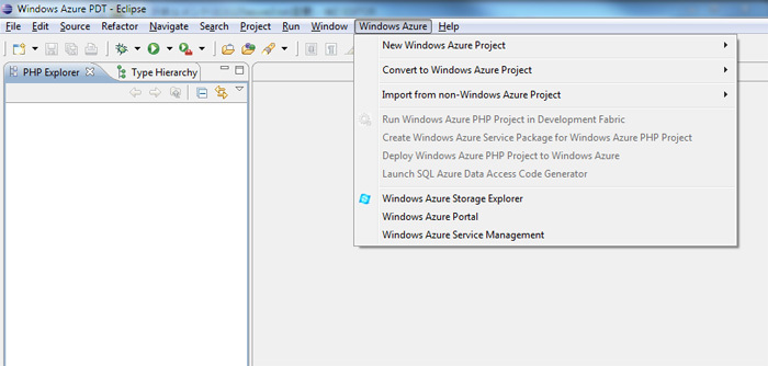 図3　Azure PDTがセットされたEclipse