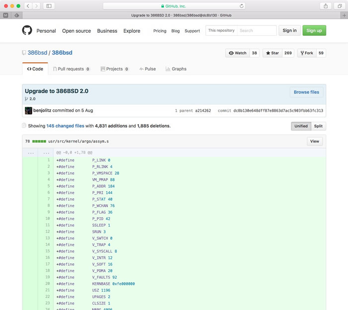 図　Upgrade to 386BSD 2.0