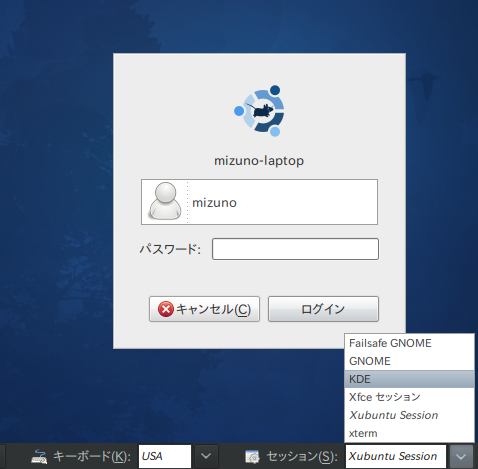 図4　GDMのログイン画面からセッションを選択