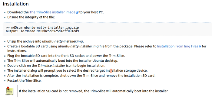 図7　http://www.trimslice.com/wiki/index.php/OS_Installation_and_update