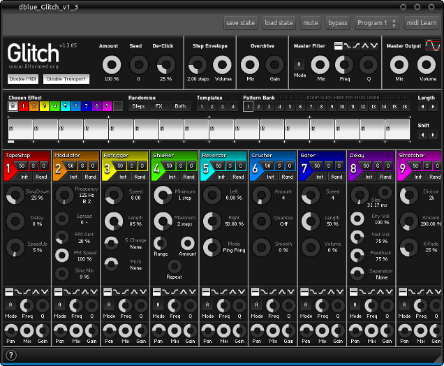 図8　Kieran Foster氏のGlitchプラグイン