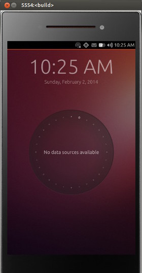 図1　Ubuntu Touchのウェルカムスクリーン