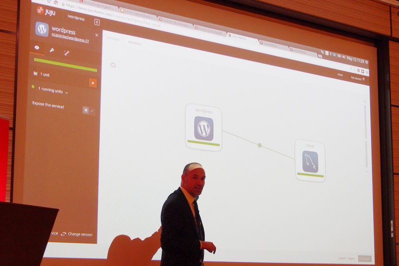 図10 JujuでWordPressをデプロイしている途中