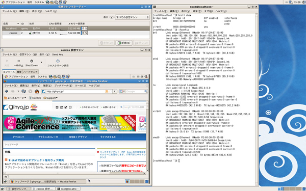 図5　仮想マシンを動かしたところ