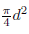 (πd^2）/4