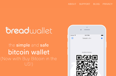 ビットコインのウォレット，breadwallet