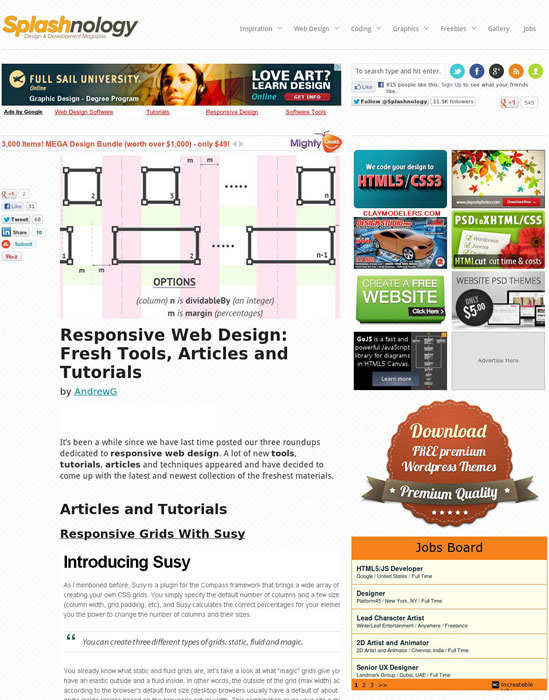 図2　レスポンシブWebデザイン関連記事のまとめ