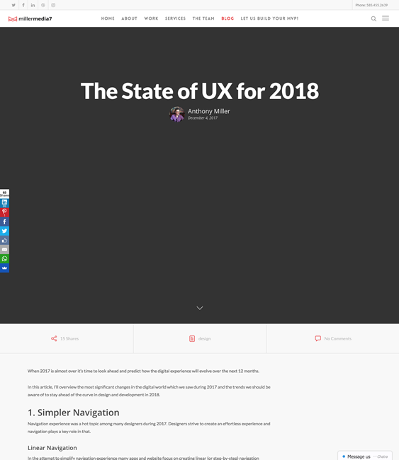 図1　2018年のUXがどこに向かっているのか