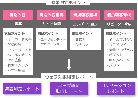 図1　効果測定ポイント