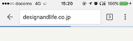 図2　Google Chrome（iPhoneアプリ）