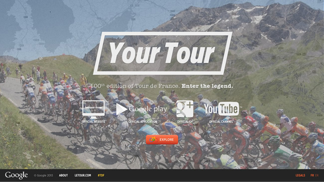 図3　Googleの持つコンテンツを最大限に利用した、『Your Tour』