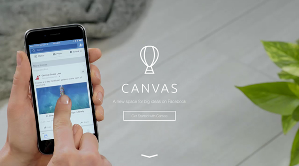 図6　運用が始まったFacebookのスマートデバイス向け広告フォーマット「Facebook Canvas」