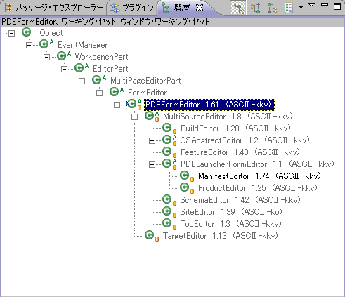 PDEFormEditorクラスのサブクラスにManifestEditorクラスを発見しました