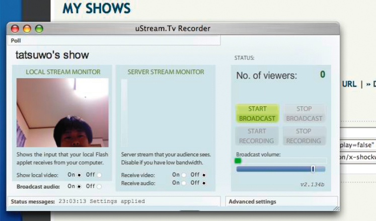 図9-1　Ustream.tv（旧）