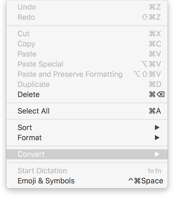 図5　Xcode 10メニュー画面