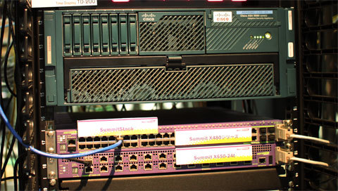 Cisco ASA 5580とExtreme Summit