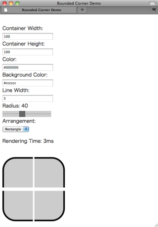 図1　Closure Libraryに含まれる、画像を使わずに角丸を実現するImagelessRoundedCorner